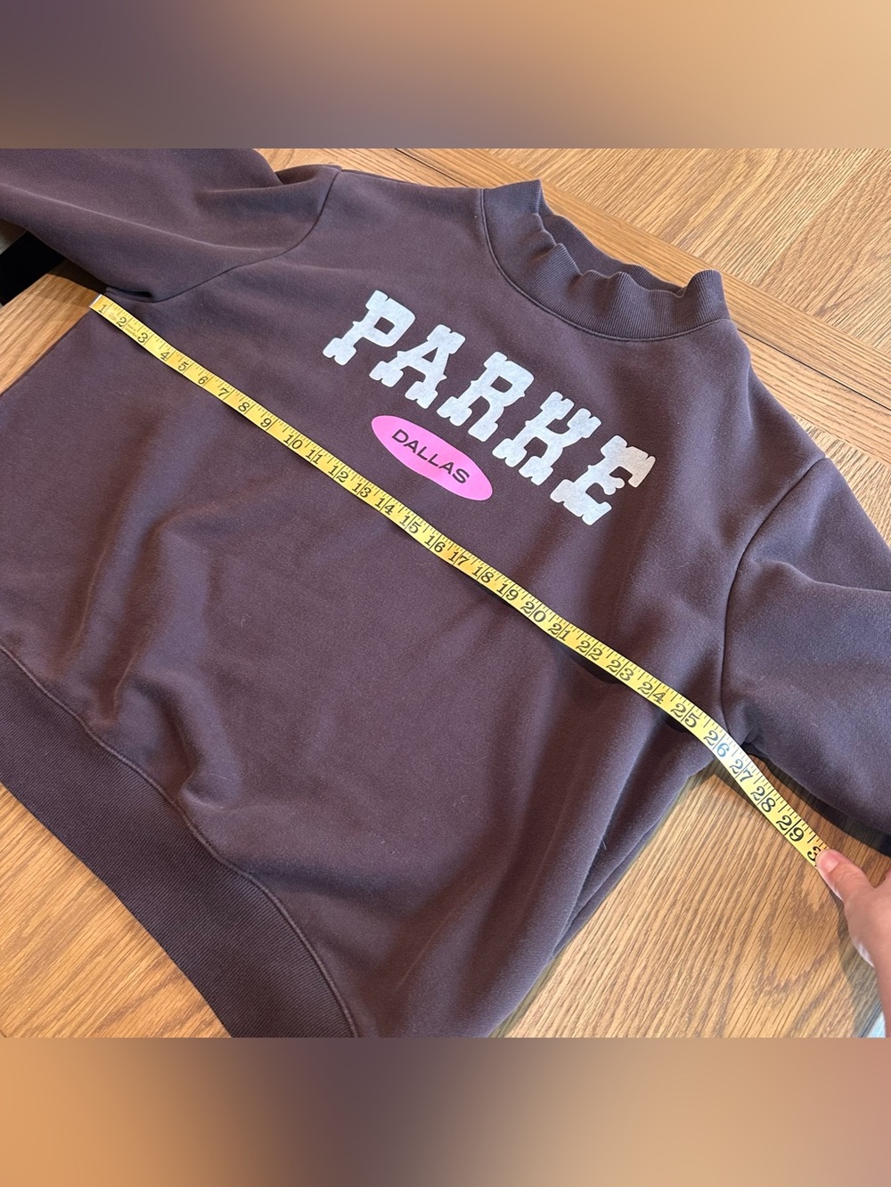Parke Dallas Women's Brown Graphic Sweatshirt - Picture 5 of 8
